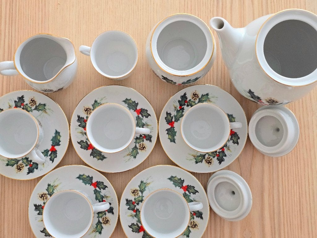 Koffieservies Premium Porcelain Tsjechoslowakije ongebruikt, Ophalen of Verzenden
