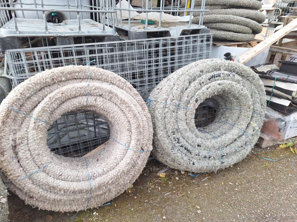 5 rollen drainage buis - 3x Ø80mm, 2x Ø60mm, Doe-het-zelf en Verbouw, Buizen en Afvoer, Ophalen, Nieuw, 60 tot 80 mm, Afvoer