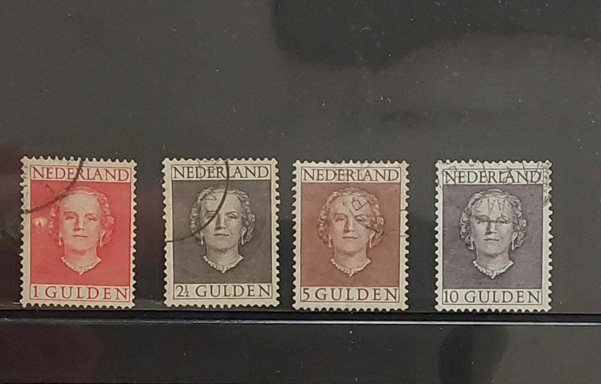 Koningin Juliana 1949 gestempeld NVPH 535/537, Postzegels en Munten, Postzegels | Nederland, Ophalen of Verzenden