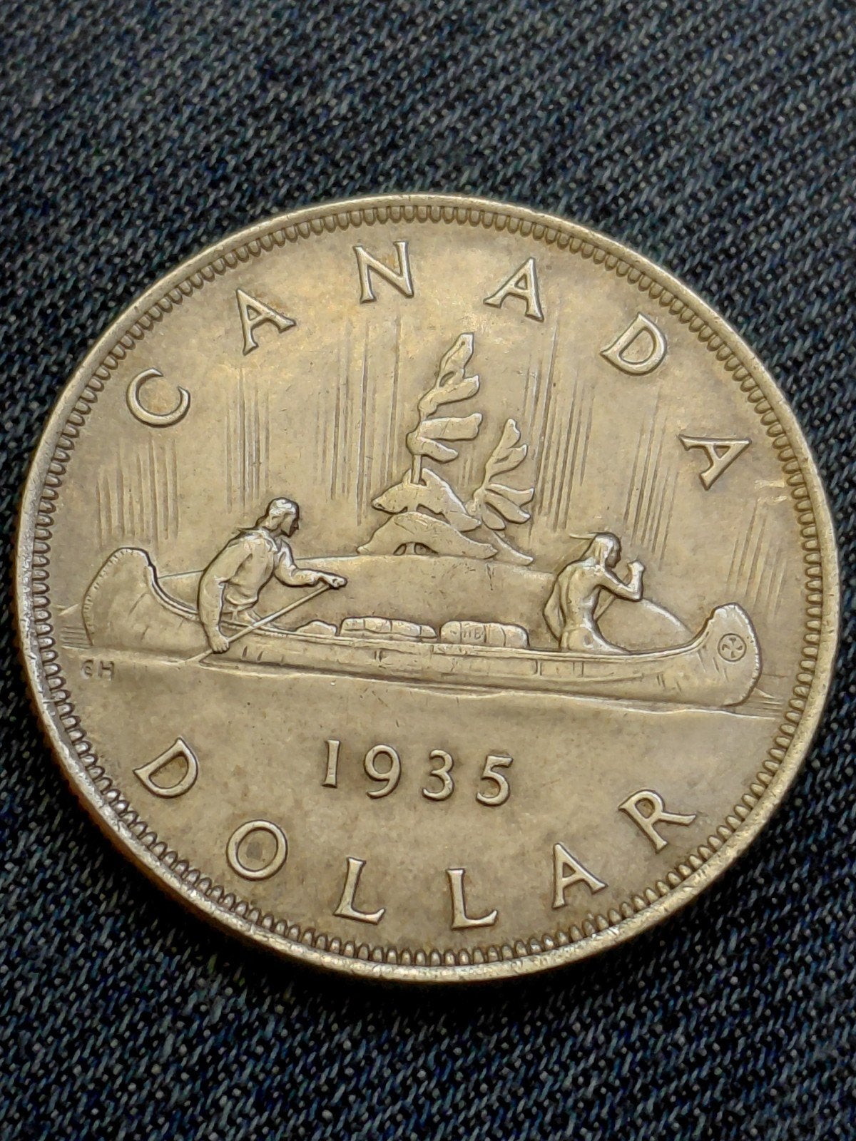 Canada 1 Dollar 1935 George V Silver Jubilee  - Zilver, Verzenden, Noord-Amerika, Losse munt, Zilver