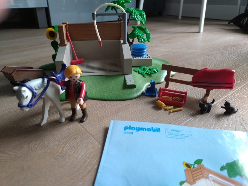 Playmobil 4193 Wasbox voor paarden, Complete set, Ophalen of Verzenden, Zo goed als nieuw, Country
