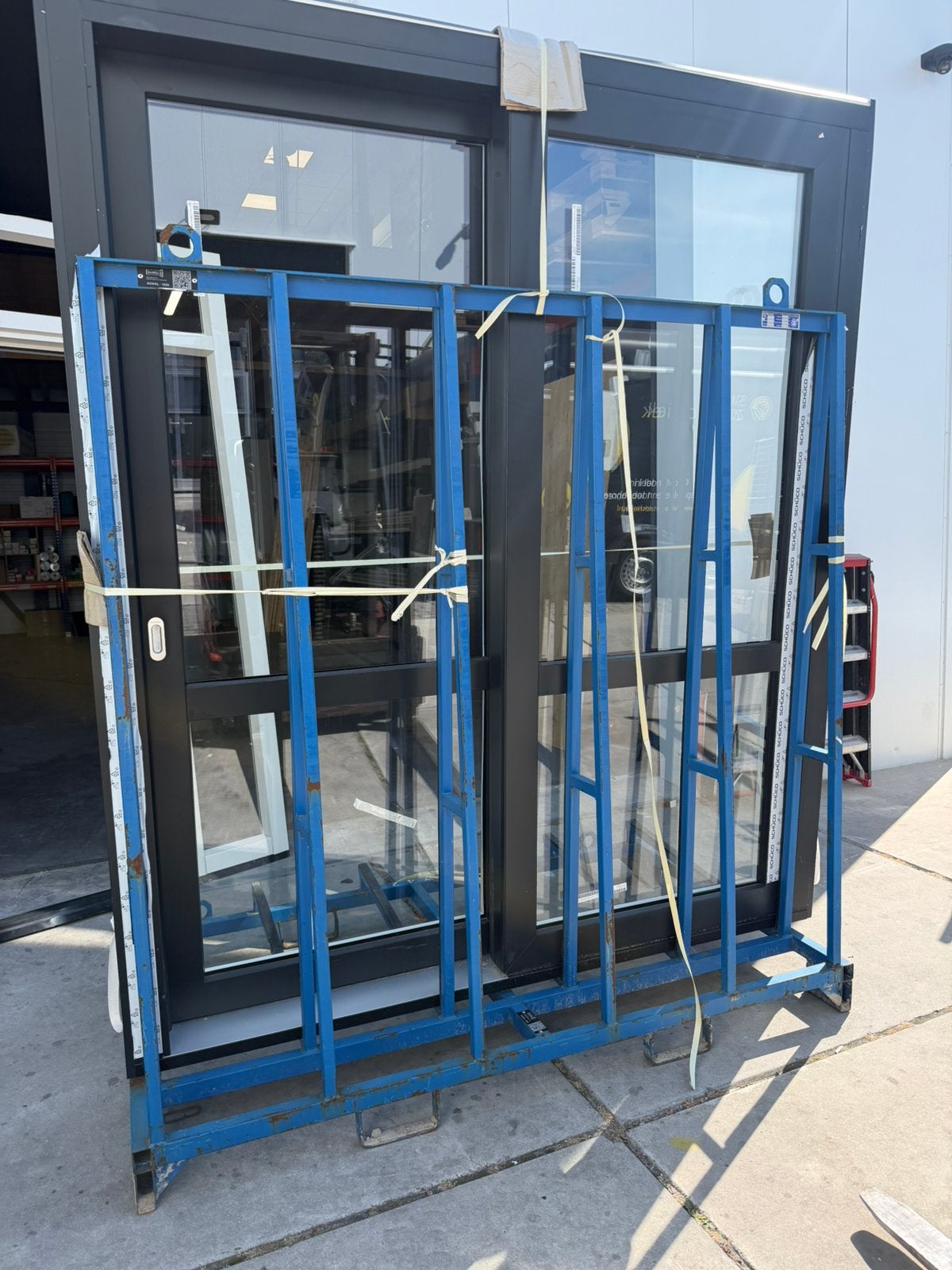Schüco Slide voorzien van HR++ gelaagd glas NIEUW, 75 tot 150 cm, Deurkozijn, Ophalen of Verzenden, Zo goed als nieuw
