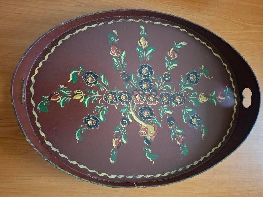 Dienblad beschilderd met Hindeloopen motief, Ophalen of Verzenden