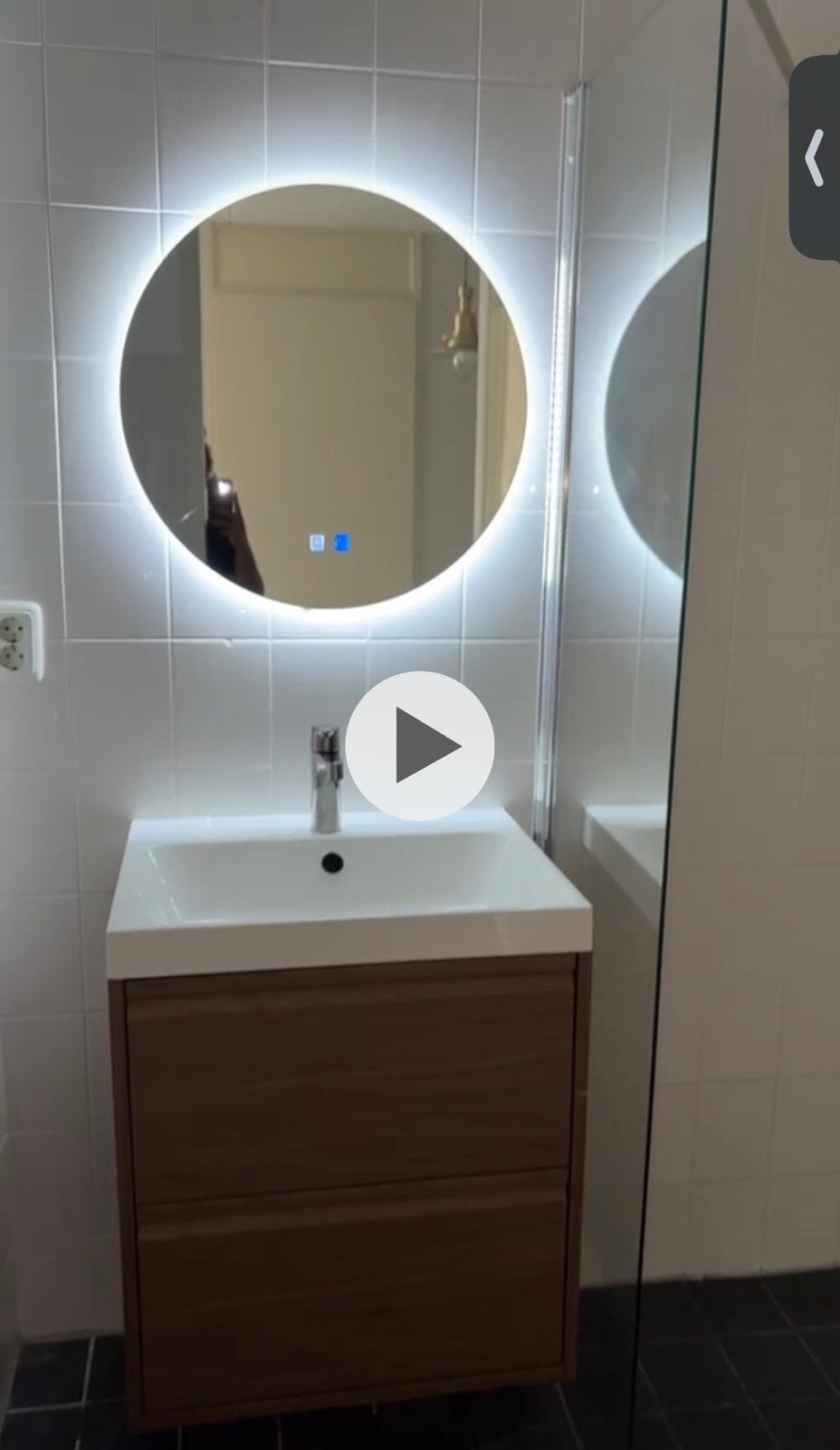 Glazen Inloopdouchewand Maxaro 40 cm - Helder Glas / Chroom, Ophalen, Zo goed als nieuw