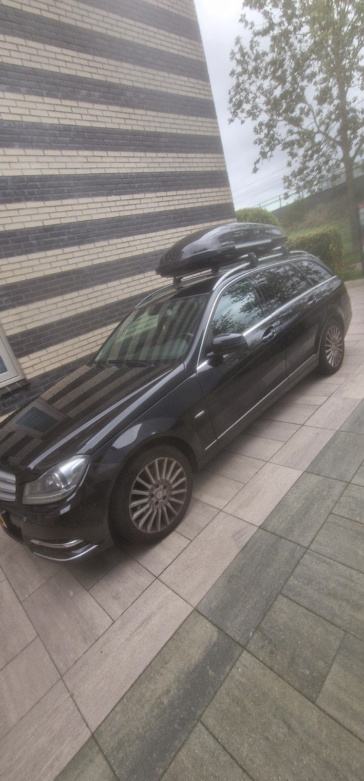 Mercedes-Benz C-Klasse C180cdi BE Estate 2013 Zwart, Auto's, Achterwielaandrijving, 1800 kg, 4 cilinders, Zwart