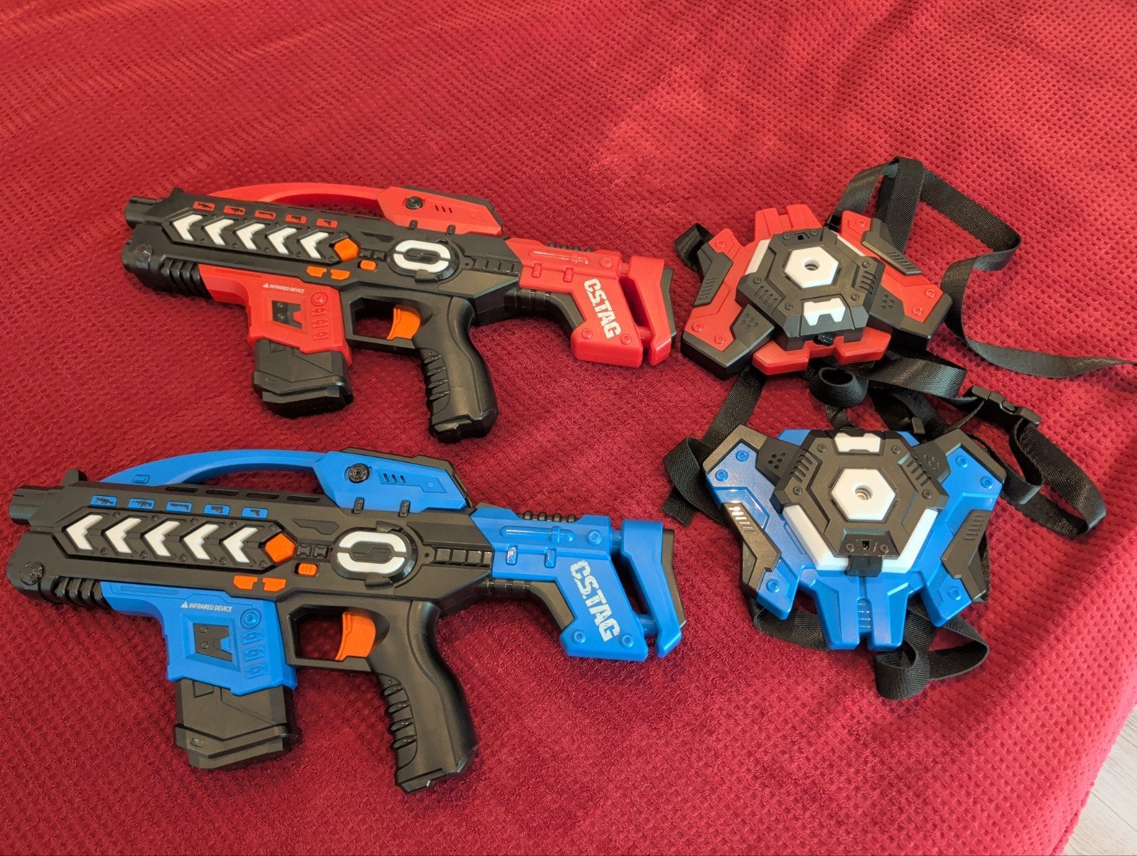 CStag Lasergame Set voor Kinderen - 2 Pistolen & Vesten, Ophalen of Verzenden, Zo goed als nieuw, Jongen of Meisje