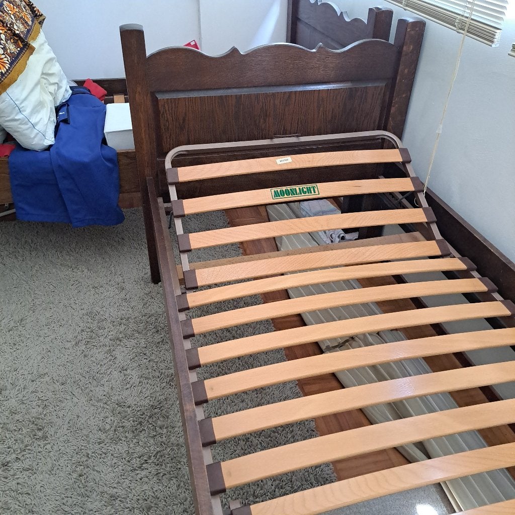 seniorenbed, Ophalen, 90 cm, Eenpersoons, Bruin