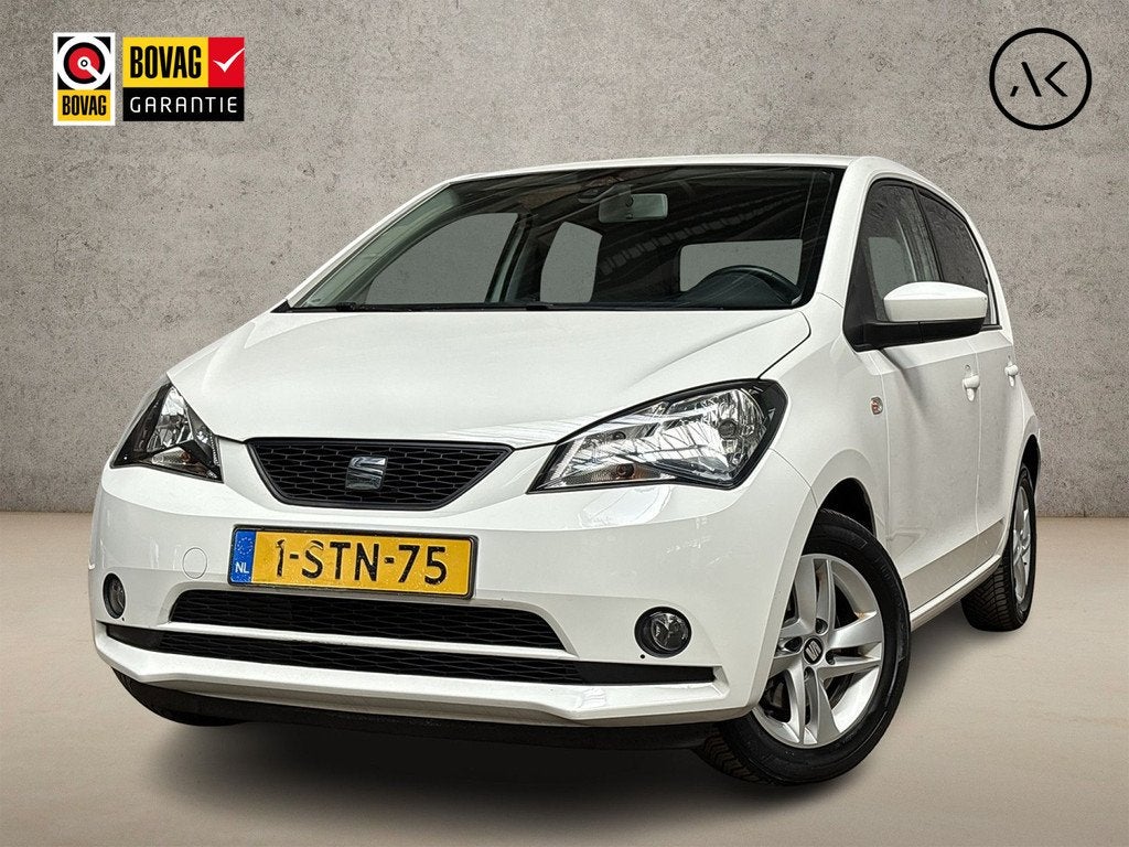 SEAT Mii 1.0 Sport (5 DEURS, AIRCO, LM VELGEN, SPORTSTOELEN,, Auto's, Seat, Voorwielaandrijving, Stof, Gebruikt, Zwart