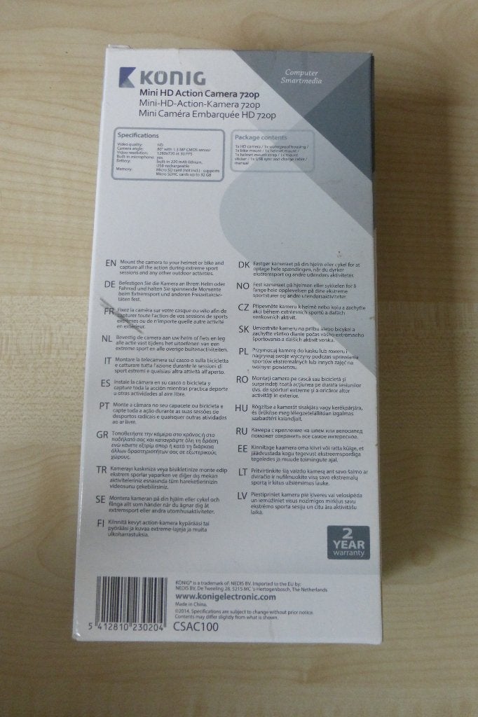 Konig Mini HD Action Camera 720p, Ophalen of Verzenden, Nieuw, Overige merken