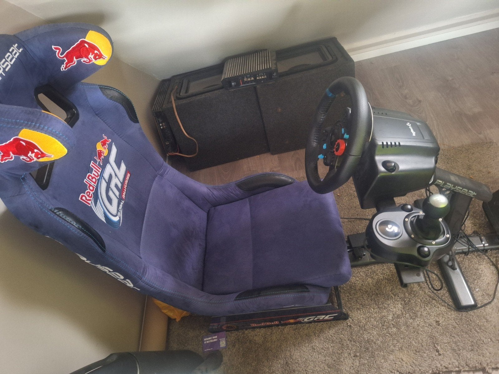 ps5 /pc Logitech G29 racestuur met Playseat Red Bull GRC, Ophalen, Gebruikt