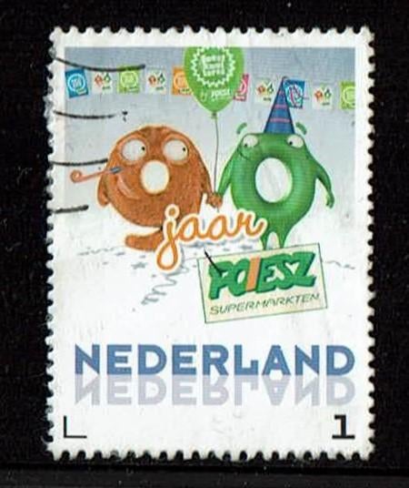 Nederland feest jaar bij poiesz gestempeld, Verzenden, Na 1940, Gestempeld