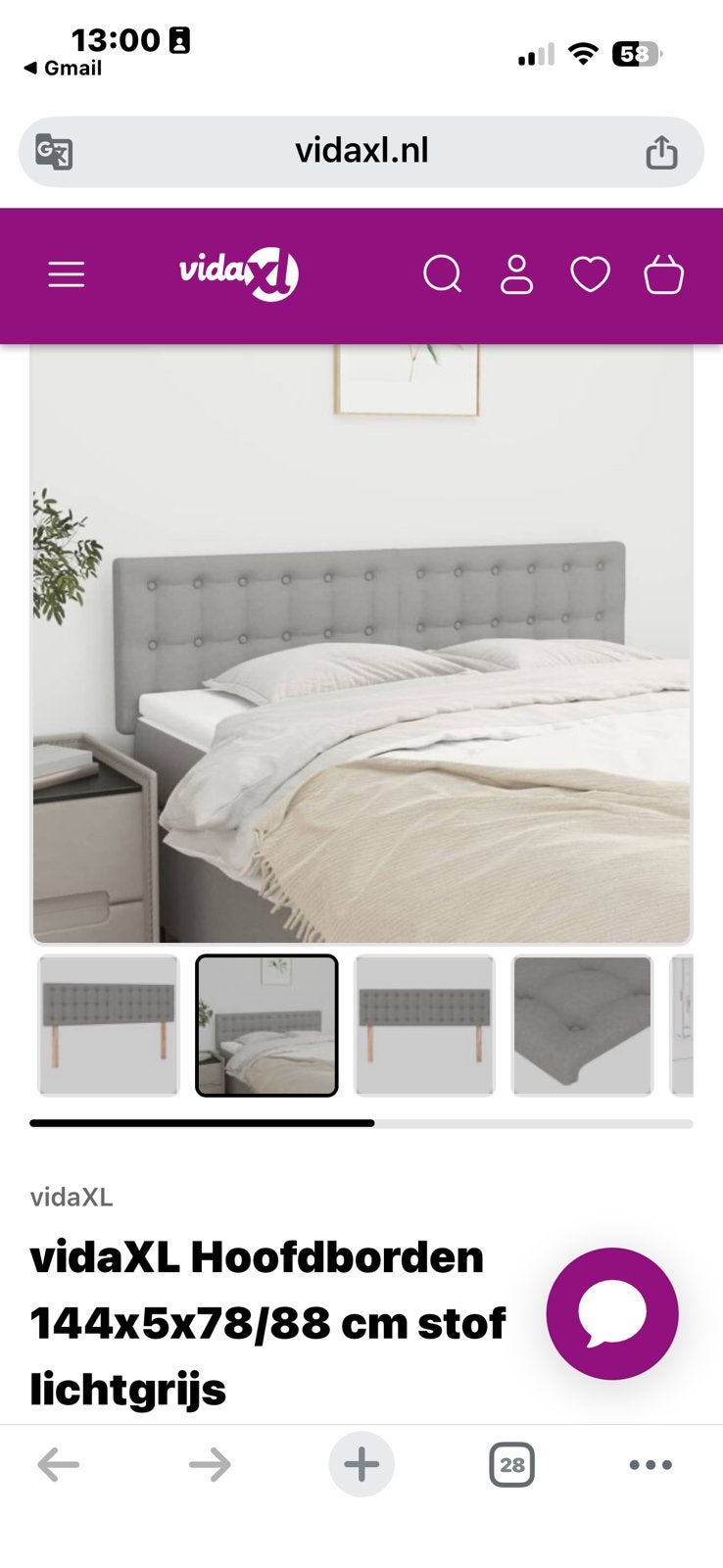 brand new attachable head board, Ophalen, 140 cm, Bedbodem, 200 cm