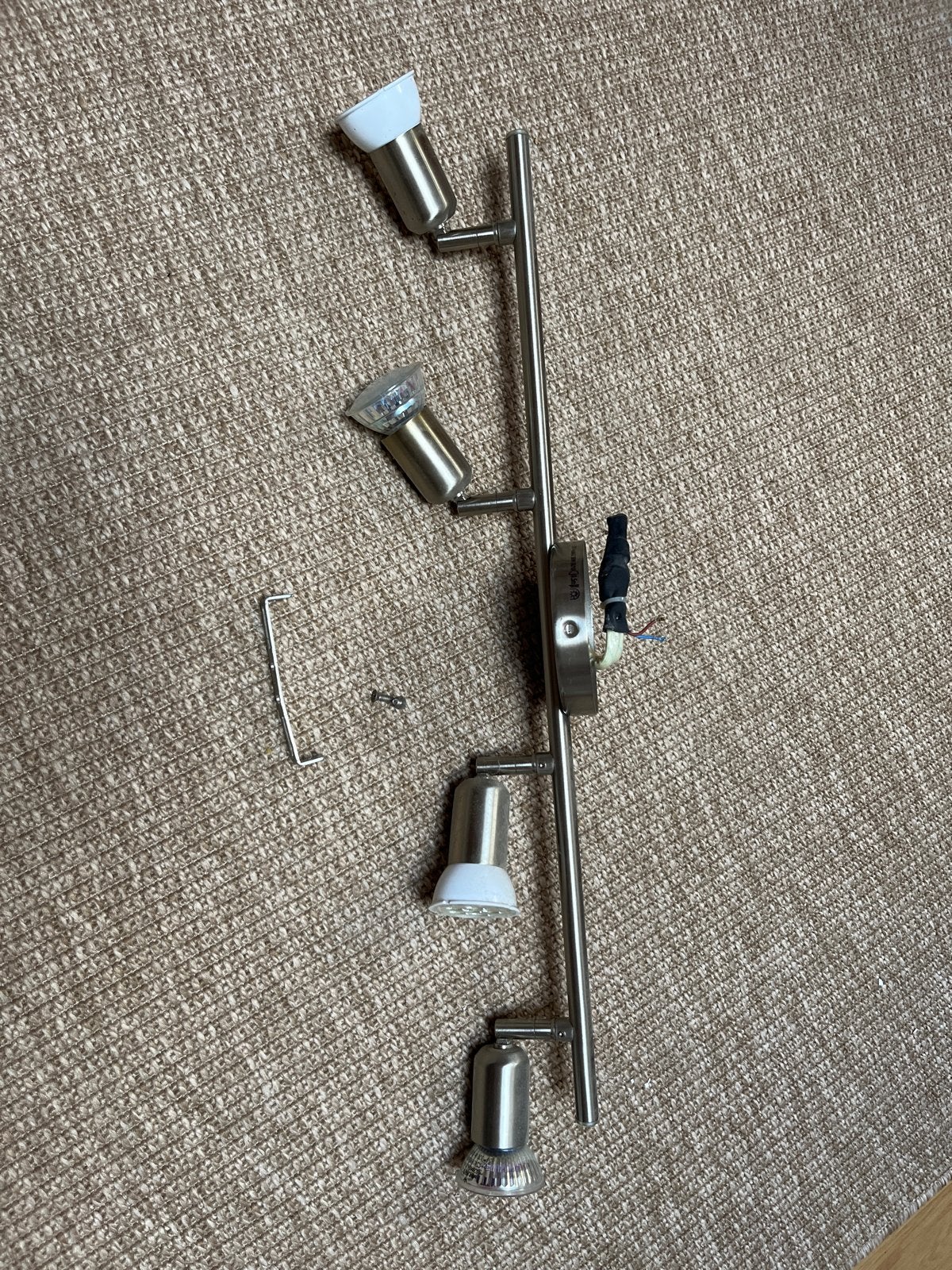 Spot lamp met 4 led spots, Ophalen, Zo goed als nieuw, GU10, Led-lamp