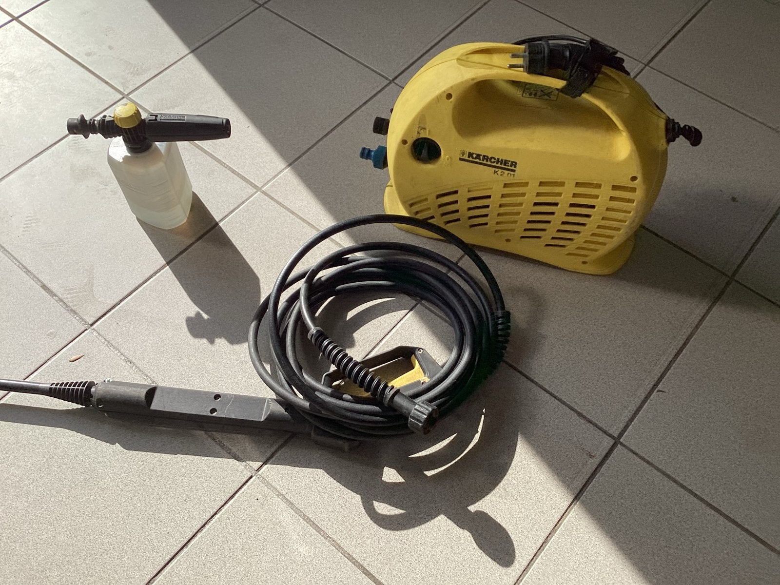 Karcher K2.01 Hogedrukreiniger met Schuimspuit, Ophalen of Verzenden, Gebruikt, Overige typen