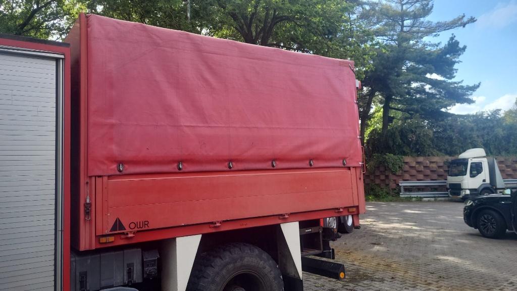 laadbak vrachtwagen met aluminium borden en zeil, Ophalen, Overige merken