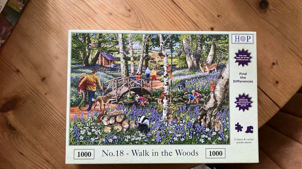 Hop puzzel Walk in the Woods, Hobby en Vrije tijd, Ophalen of Verzenden, 500 t/m 1500 stukjes, Zo goed als nieuw