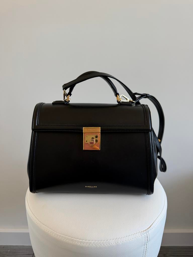 DeMellier London The Midi Montreal Tas Zwart, Ophalen of Verzenden, Zo goed als nieuw, Zwart, Handtas