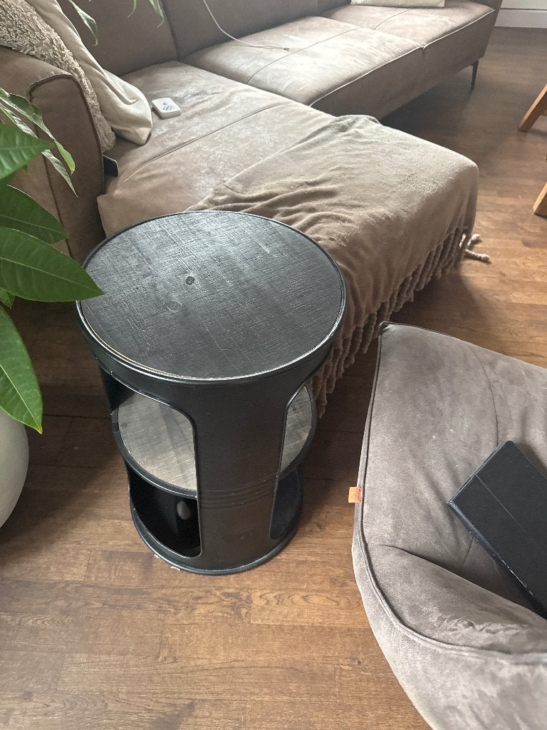 Nacht kastjes, Huis en Inrichting, Slaapkamer | Nachtkastjes, Gebruikt, Minder dan 45 cm, Metaal of Aluminium, 55 tot 70 cm