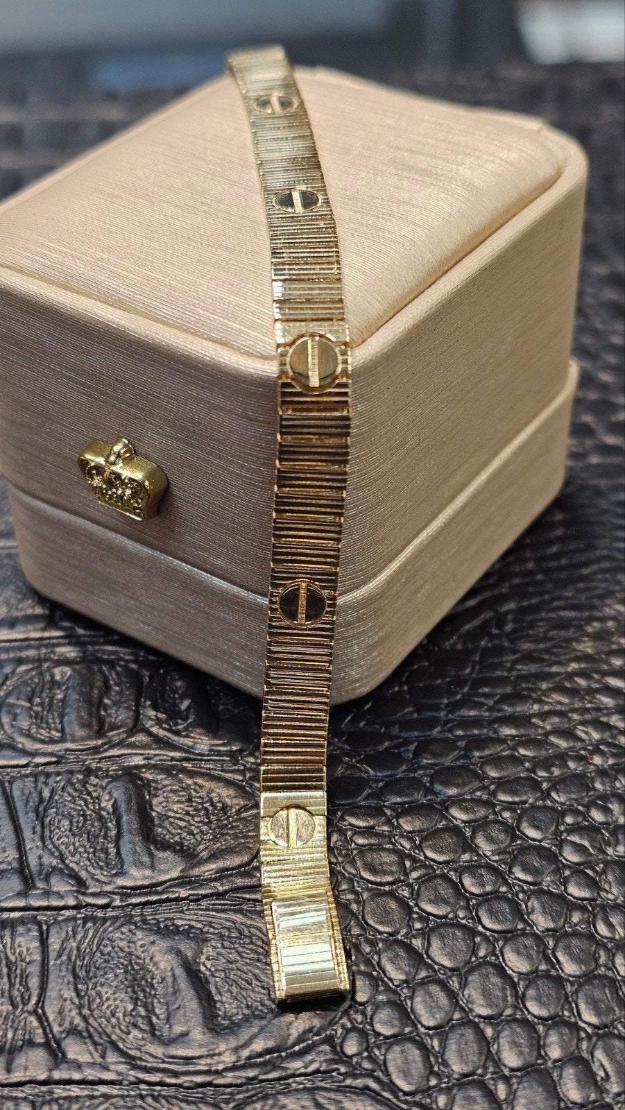 14k gouden flexibel armband unlimited, Ophalen of Verzenden, Nieuw, Goud, Goud