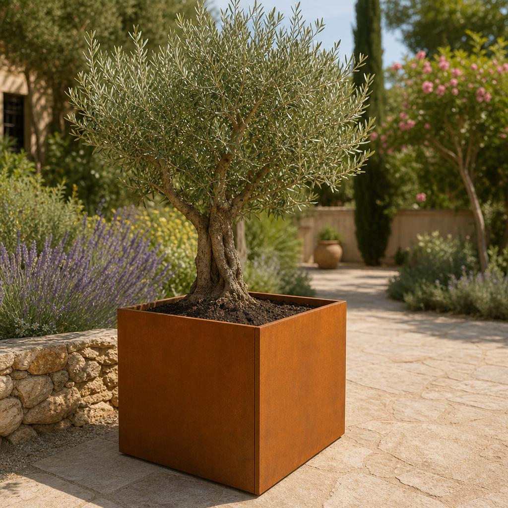 Plantenbakken cortenstaal XXL, Tuin en Terras, Bloembakken en Plantenbakken, 100 cm of meer, Vierkant, Nieuw, Ophalen of Verzenden