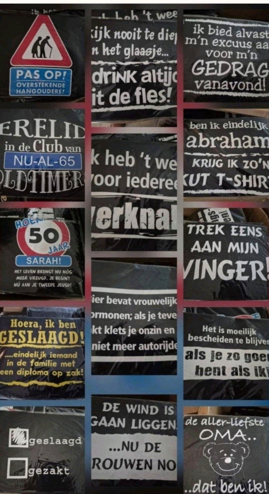 Partij tekst t-shirts Paperdreams 80 stuks  NIEUW, Diversen, Rommelmarktspullen, Ophalen of Verzenden, Nieuw