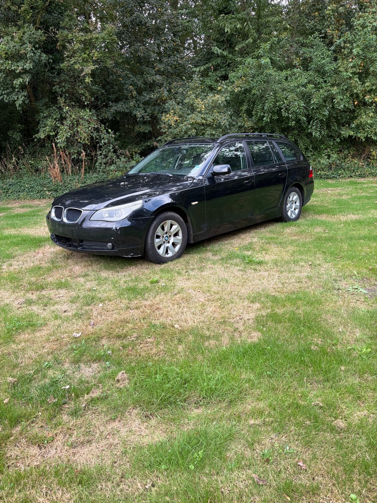 Bmw e61 530d aut, Auto's, Automaat, Zwart, Stationwagon, Diesel