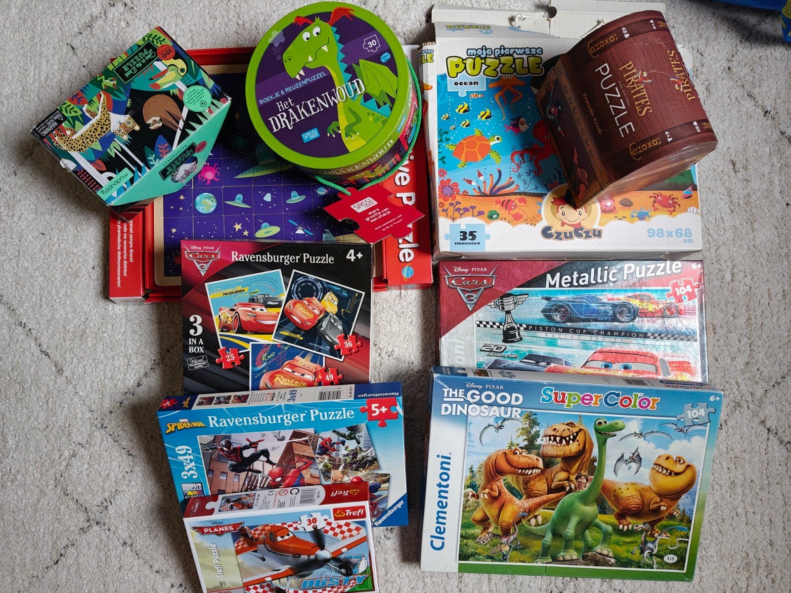 Diverse puzzels, Ophalen, Meer dan 50 stukjes, Gebruikt, 4 tot 6 jaar