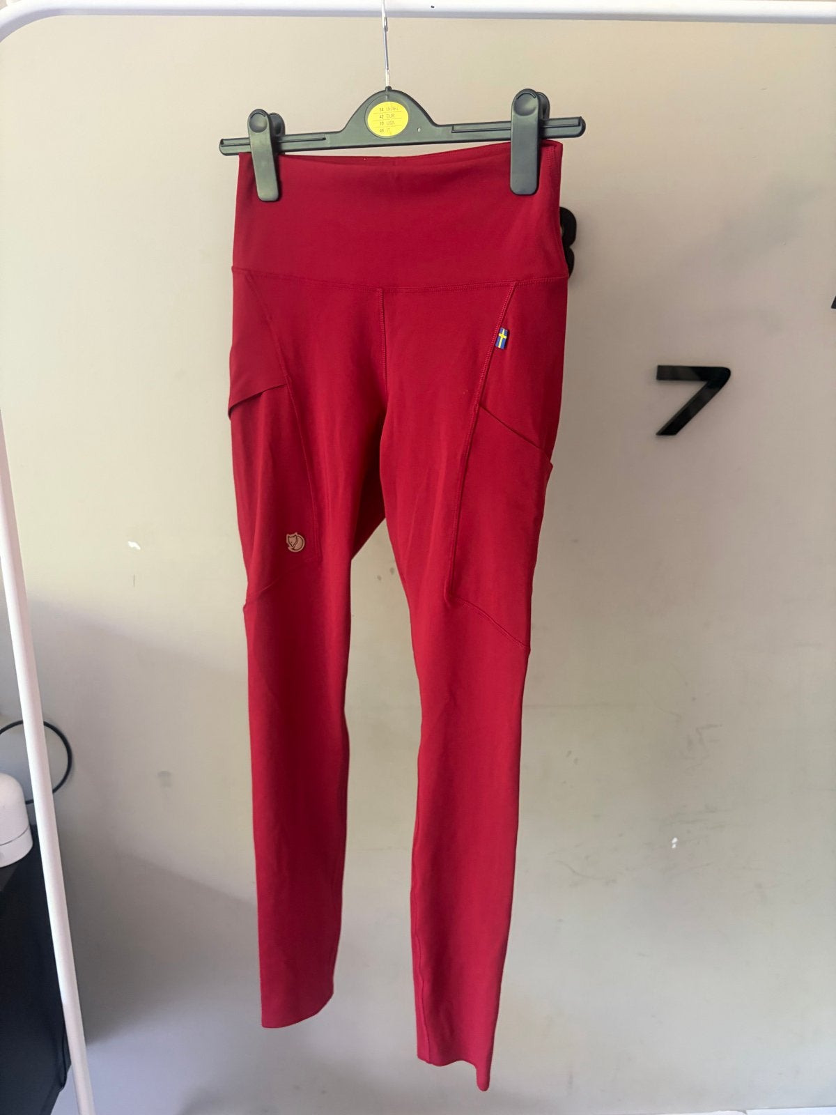Nieuwe rode Fjällräven dames legging maat S, Verzenden, Nieuw, Maat 36 (S), Rood