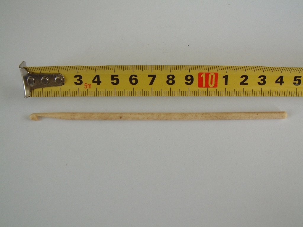 antieke haakpen haaknaald rond 1900, Ophalen of Verzenden, Gebruikt