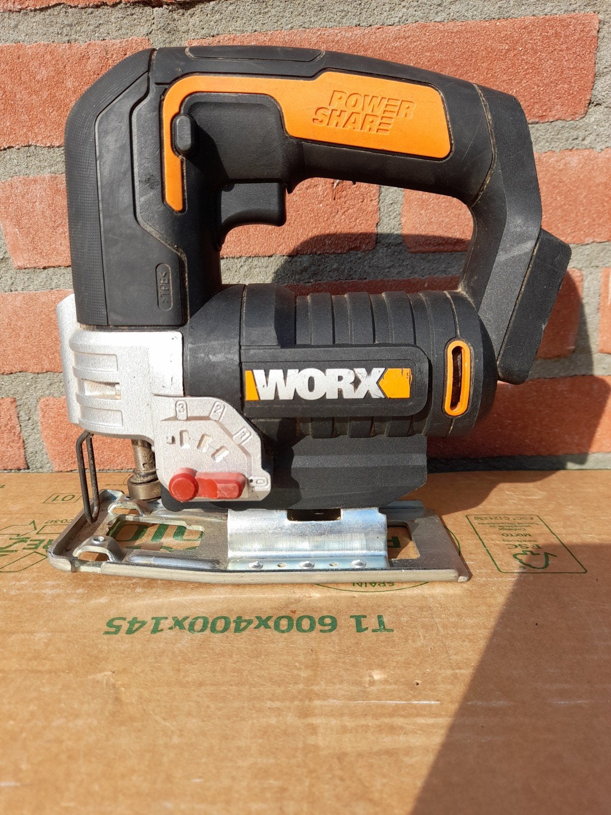 Worx WX543 20V Max Lithium-Ion Decoupeerzaag, Gebruikt, Decoupeerzaag, Worx, Ophalen of Verzenden