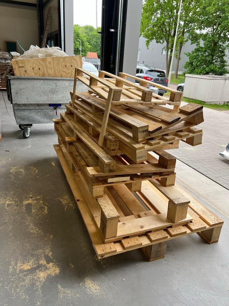 Stook hout (Gebruikte pallets), Ophalen, Gebruikt, 50 mm of meer, Pallet