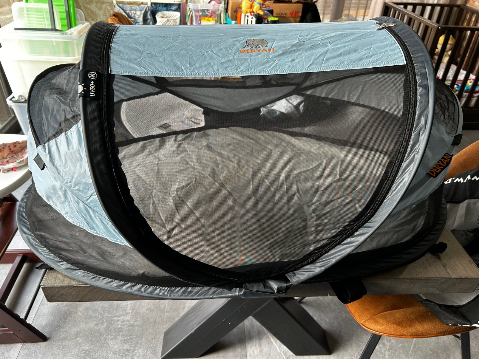 Deryan cot baby luxe tent (met volledige opties), Ophalen of Verzenden, Zo goed als nieuw