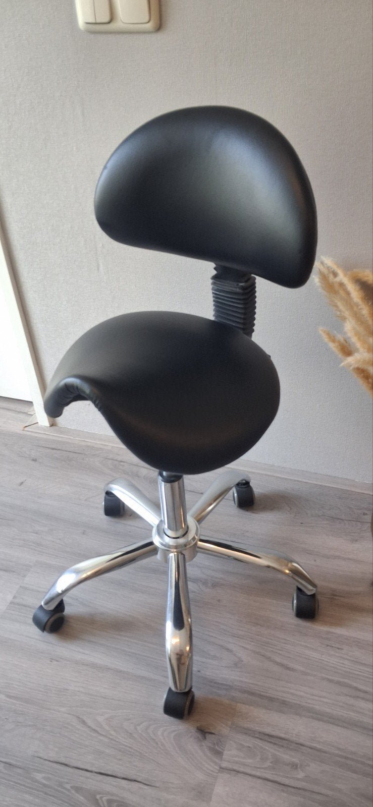 ergonomische zadelkruk tabouret kruk, Ophalen, Zo goed als nieuw, Zwart, Bureaukruk