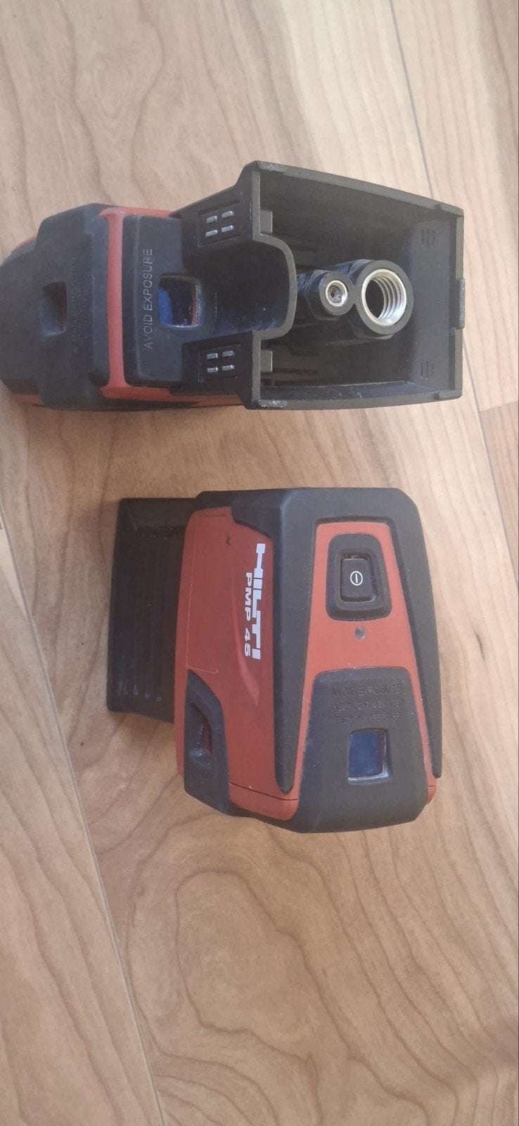 Hilti PMP 45 kruislaser - Set van 2, Doe-het-zelf en Verbouw, Meetapparatuur, Ophalen of Verzenden, Gebruikt, Licht
