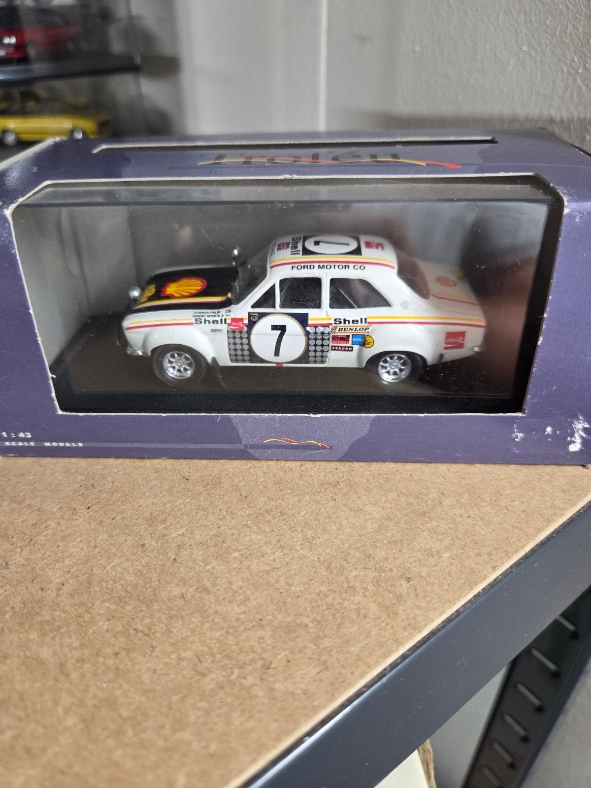 ford escort 1600 RS Mikkola nr7 1st safari trofeu, Hobby en Vrije tijd, Ophalen, Zo goed als nieuw, Auto, Overige merken
