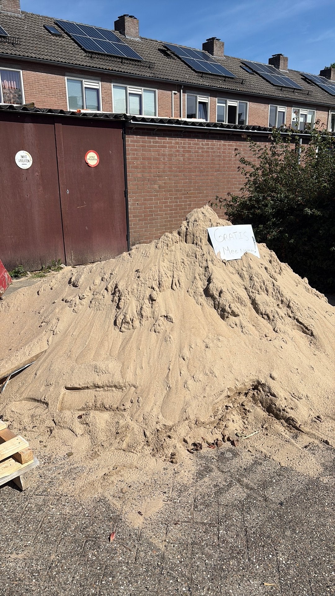 Gratis huissen, Tuin en Terras, Zand, Ophalen, Zo goed als nieuw, Ophoogzand