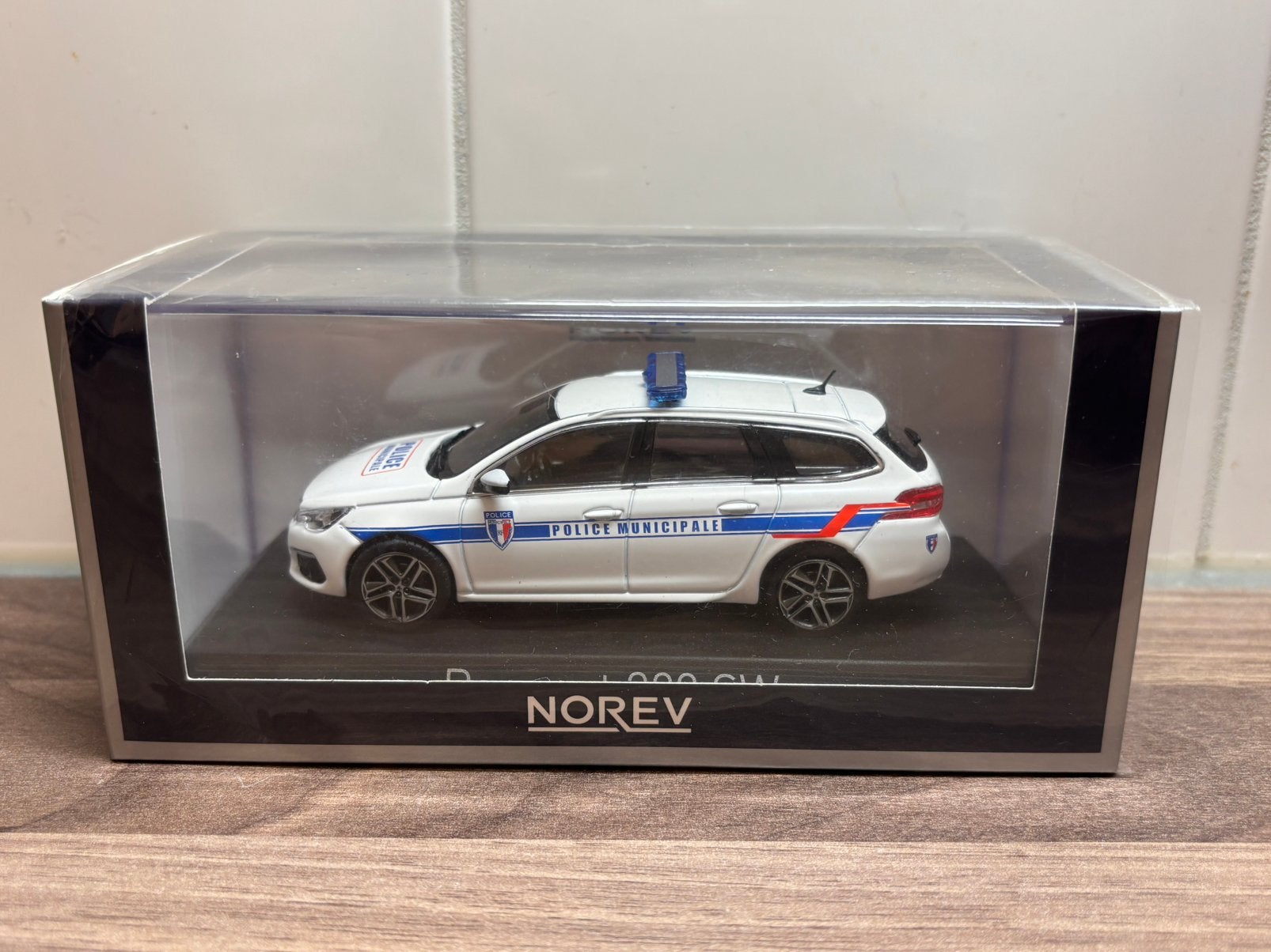 Peugeot 308 SW 2018 Police Municipale Norev 1:43, Ophalen of Verzenden, Nieuw, Auto, Norev