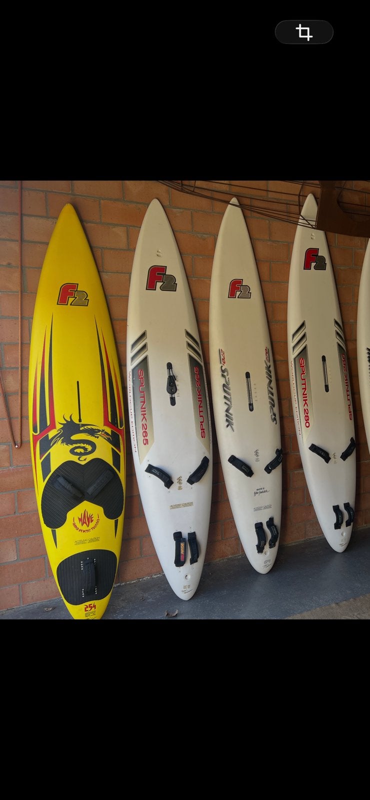 F2 Sputnik collectie 280-270-265+ Wave 256, Watersport en Boten, Ophalen, Gebruikt, Plank