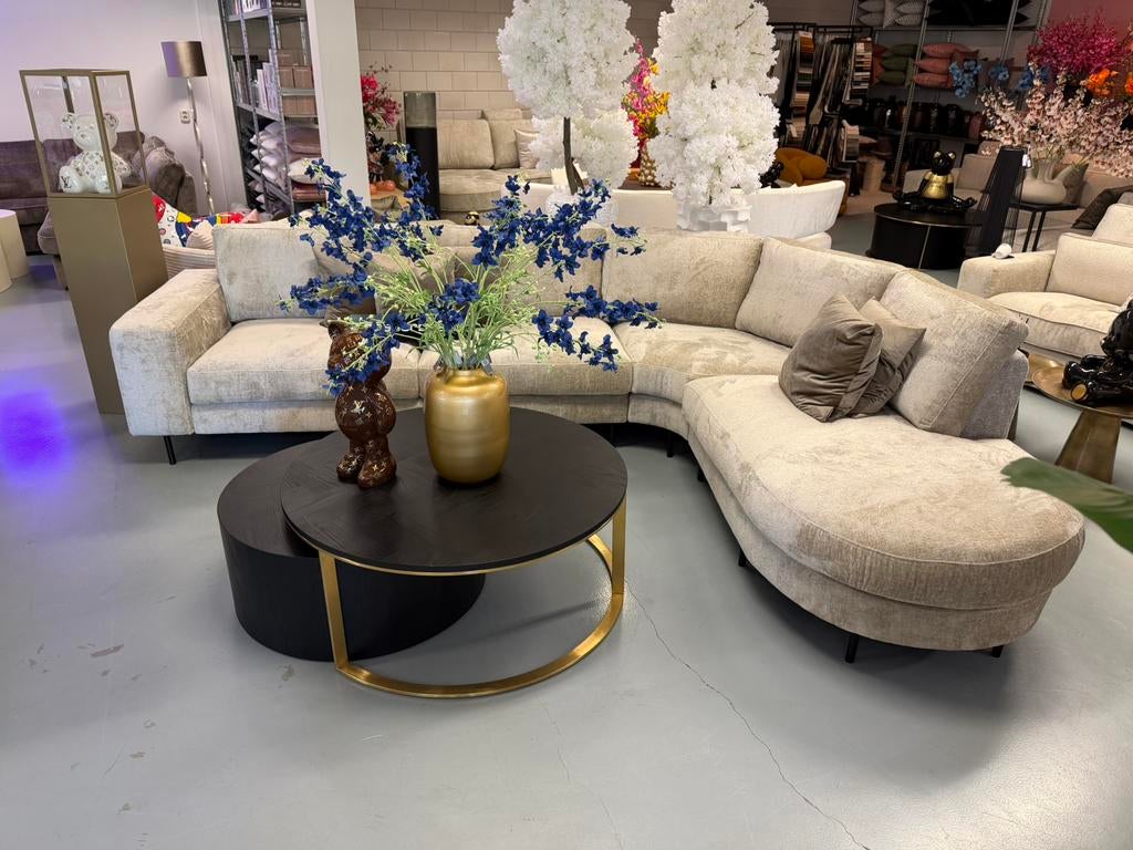 ACTIE - Luxe Teddy Velvet Hoekbank Hoekbank Rondo 310x250cm, Info@oosterbaanwonen.nl, Venus 31 8448CE Heerenveen, Hoekbank, Oosterbaan Wonen