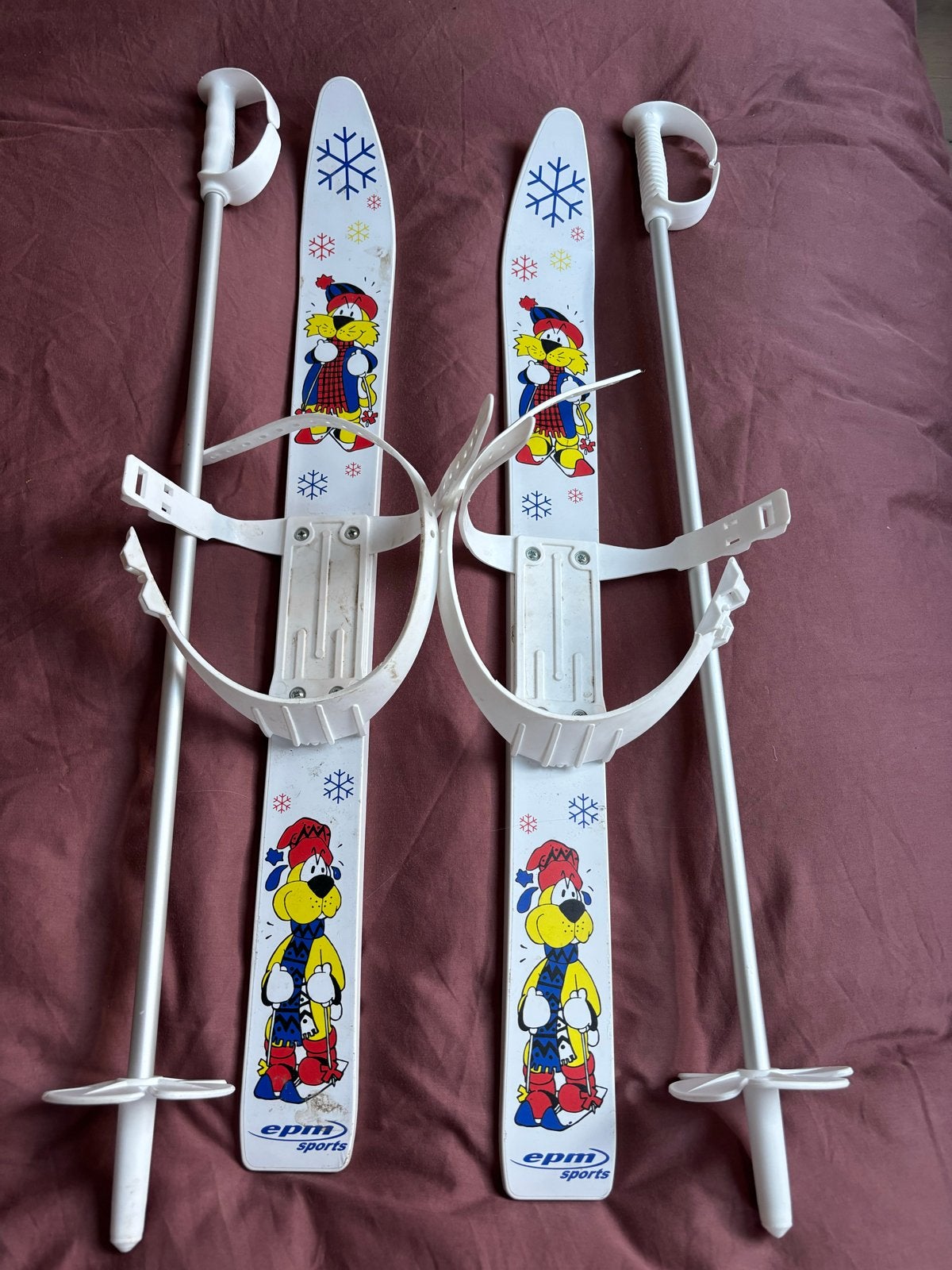 EPM Sports Kinderski's met stokken - Gebruikt, Overige merken, Gebruikt, Ophalen of Verzenden, Skiën