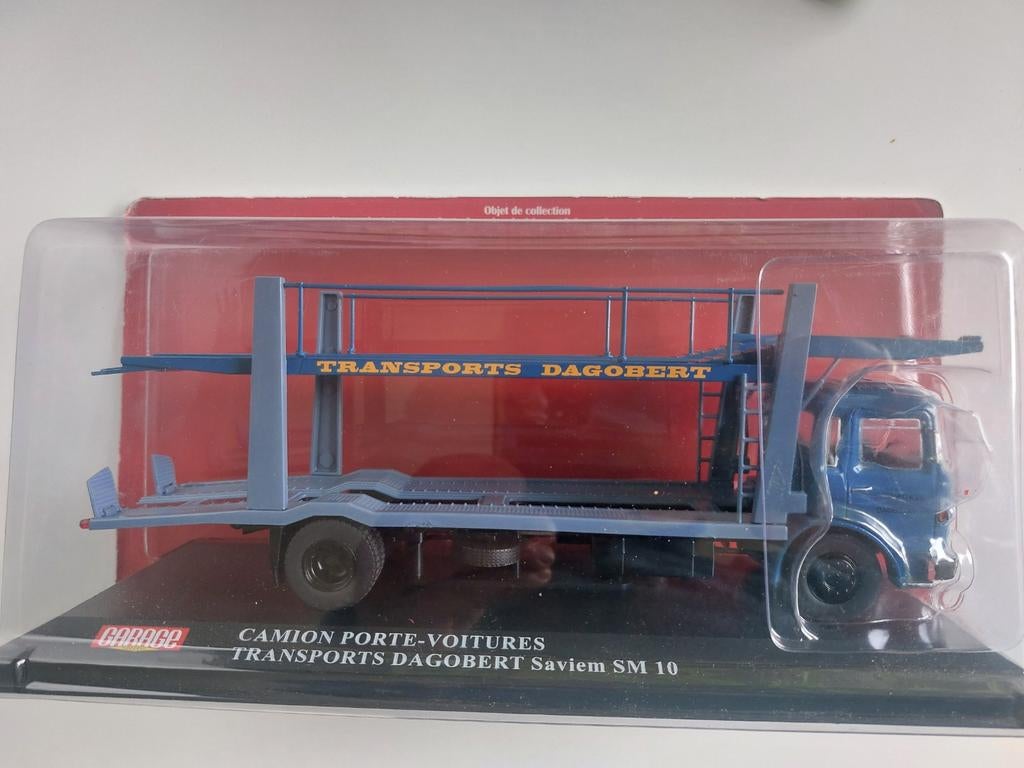 Saviem SM 10 autotransporter Dagobert serie Garage, Hobby en Vrije tijd, Modelauto's | 1:43, Ophalen of Verzenden, Nieuw, Bus of Vrachtwagen