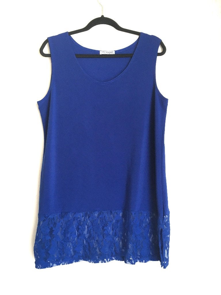Kobaltblauw Tuniek van Magna, Ophalen of Verzenden, Zo goed als nieuw, Maat 42/44 (L), Blauw