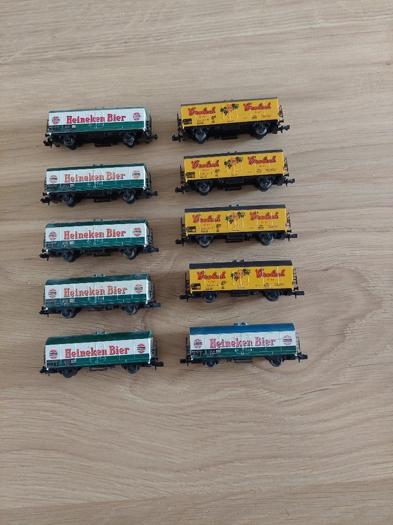 Fleischmann piccolo N biertrein, Hobby en Vrije tijd, Modeltreinen | N-Spoor, Gebruikt, Gelijkstroom, Fleischmann, Wagon