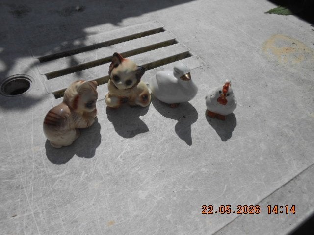 keramiek potten/haan/gerzit potje/lantaarn/kat/hond/eend/kip, Antiek en Kunst, Ophalen of Verzenden