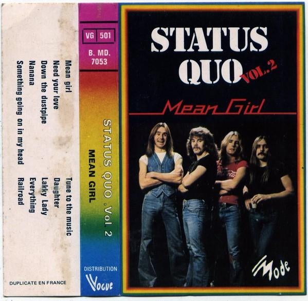Status Quo - Mean Girl  Originele Cassette Nieuw., 1 bandje, Ophalen of Verzenden, Origineel, Pop