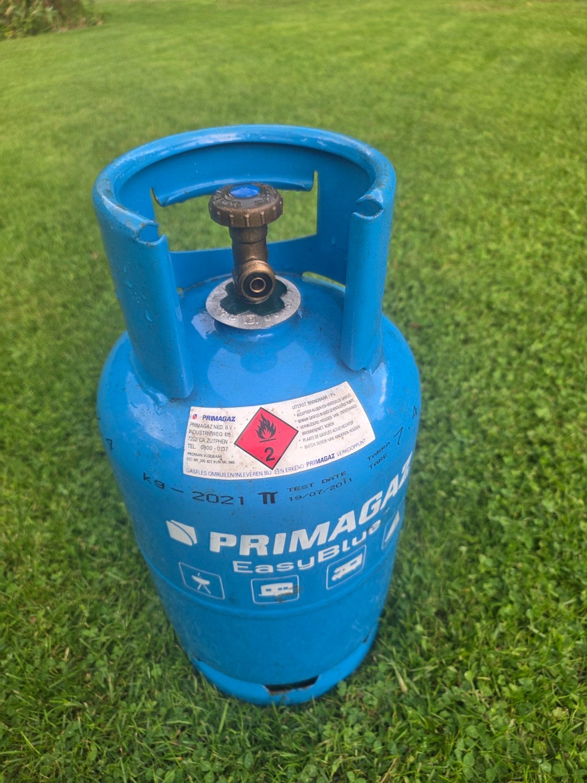 Primagaz EasyBlue gasfles (leeg of deels gevuld), Ophalen, Gebruikt