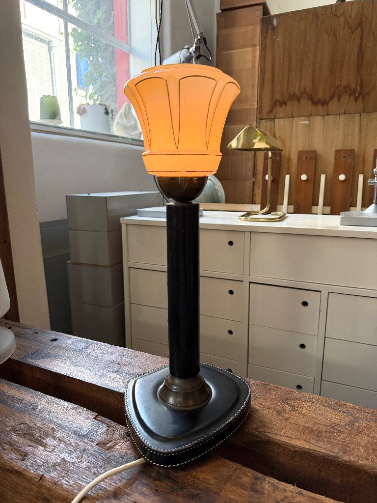Art deco tafellamp, antieke schemerlamp
