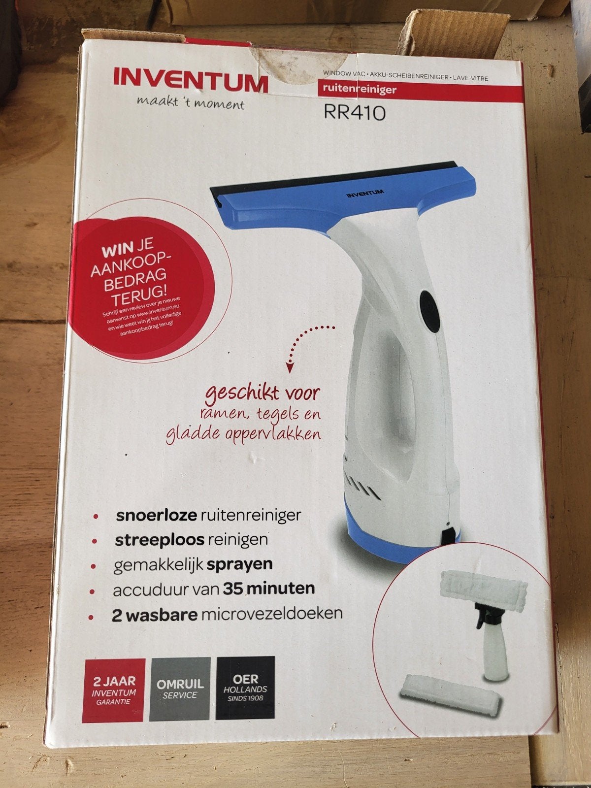 inventum ruitenreiniger, Ophalen of Verzenden, Zo goed als nieuw