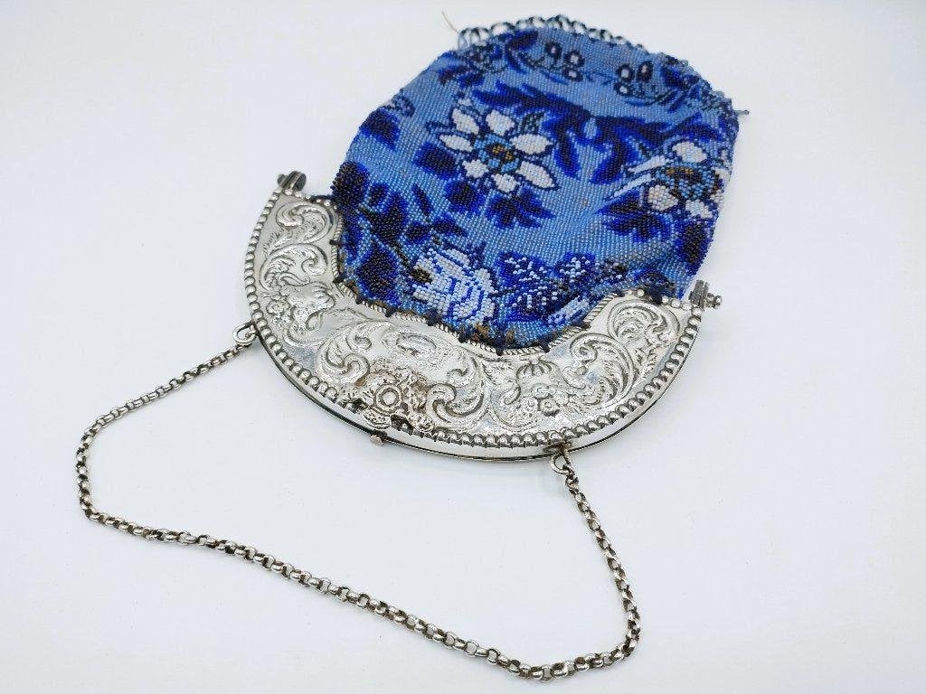 Zilveren beugeltas met ketting, Schoonhoven, 1888, Verzenden, Zilver