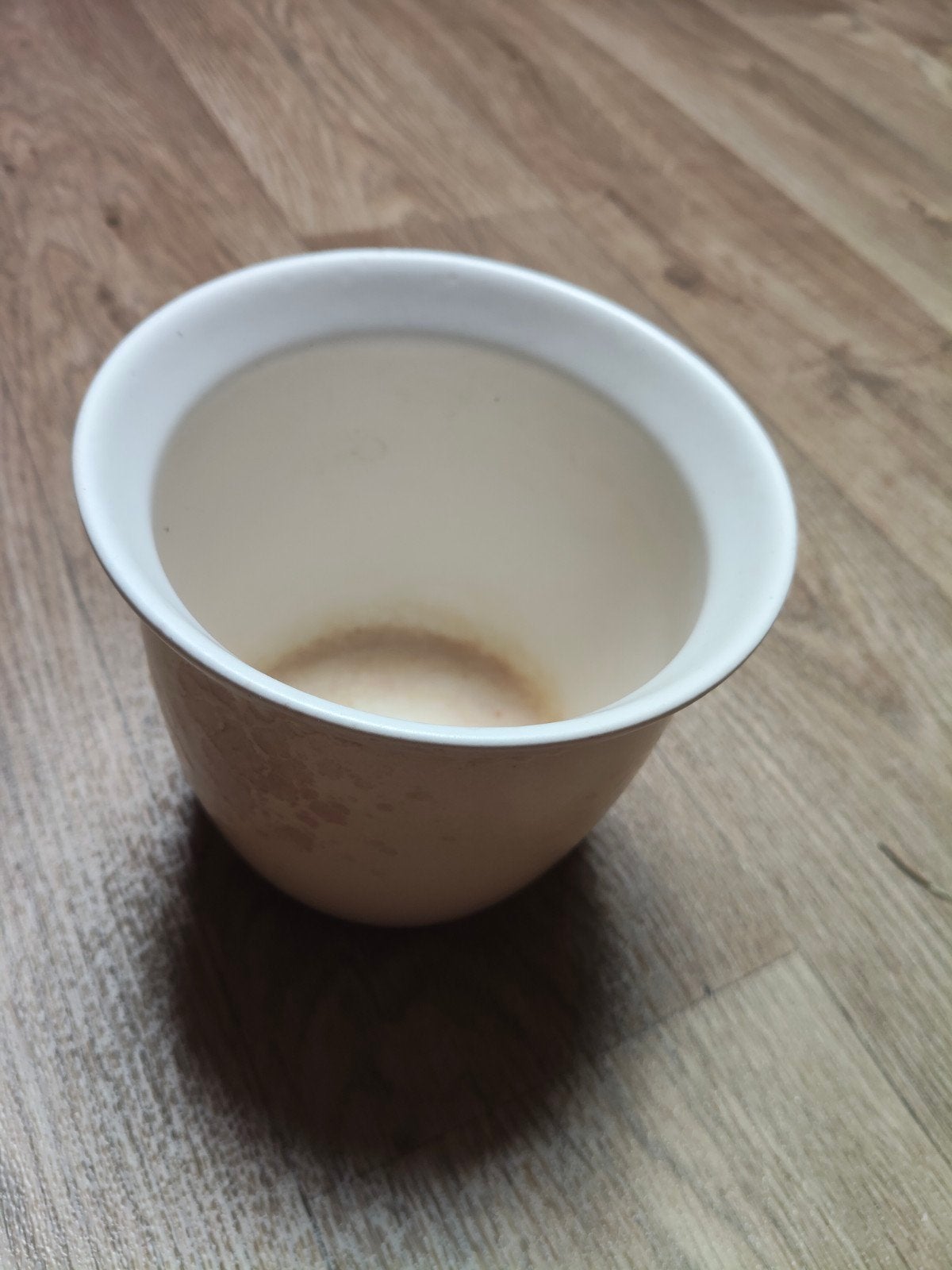 Bloempot, crème kleurig, 12 cm hoog, Ophalen of Verzenden